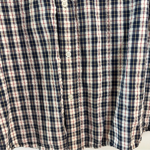 L.L. Bean Men’s Short Sleeve Plaid Button-Down Shirt XL Slightly Fitted Cotton - Picture 6 of 10